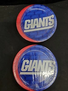 NFL NEW YORK GIANTS PARTY DINNER PLATES 8 pk - LOT OF 2 PACKAGES 8 CT - Picture 1 of 2