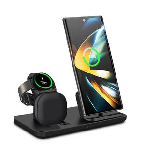 3in1 USB Fast Charger Station For Samsung Galaxy Watch 6 Classic/5 Pro/4 S24 S23 - Picture 1 of 26
