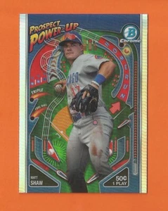 2024 BOWMAN CHROME PROSPECT POWER-UP MATT SHAW #PP-16 CHICAGO CUBS - Picture 1 of 2