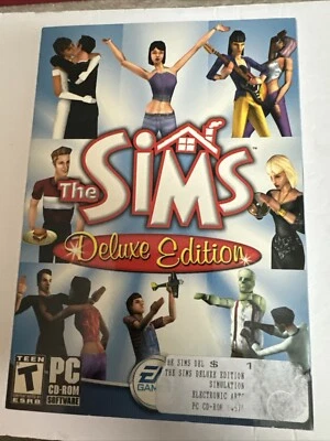 Sims: Deluxe Edition (PC, 2002) Box and Game with Code - Image 1 of 4