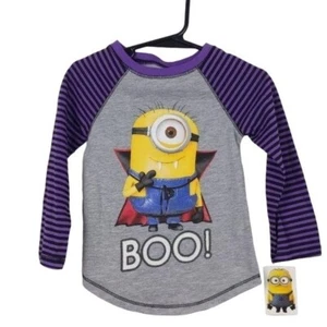 Camicia Cattivissimo Me Halloween Minion (nuova con etichetta) 2T - Foto 1 di 4