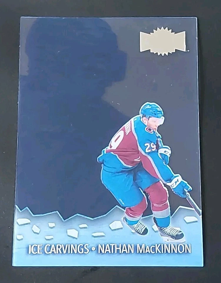 2021-22 Skybox Metal Universe Nathan MacKinnon Ice Carvings Card #IC5. Colorado - Image 1 of 2