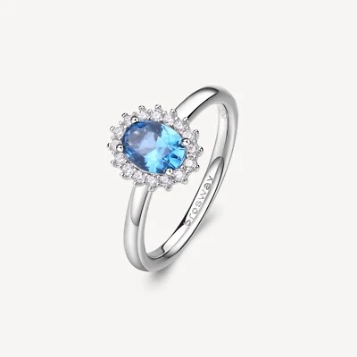 BROSWAY FANCY ANELLO DA DONNA IN ARGENTO 925 E ZIRCONI FFB70D FREEDOM BLUE N.16 - Immagine 1 di 4