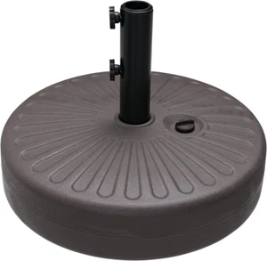 Patio Umbrella Base, 48.5lbs Capacity Fillable Market Patio Outdoor Heavy Duty U - Picture 1 of 8