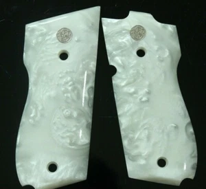 IMITATION PEARL GRIPS FOR SMITH & WESSON MODEL 39, 39-2 SMOOTH NICE # RANDOM - Picture 1 of 14
