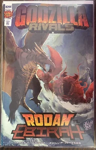 Godzilla Rivals: Rodan Vs. Ebirah (2022 IDW) #1RI One Shot Limited 1:10 Variant - Imagen 1 de 6