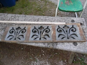 ANTIQUE Primitive WOODEN ARCHITECTURAL CUT DESIGN WOOD CARVING PEDIMENT TRIM - Picture 1 of 10