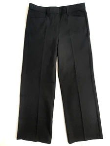 Isaac Mizrahi Live Women's Dress Pant Size 12 Ins 32 Black Wide Leg Stretch High - Picture 1 of 12