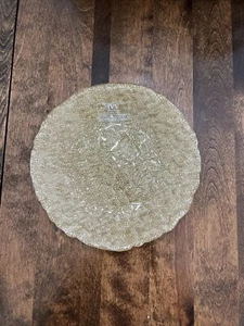 IVV Glass 8 1/2” Plate with 10K Gold Made in ITALY - Picture 1 of 2