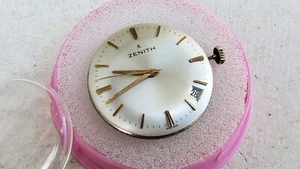 ZENITH CAL 2532 AUTOMATIC WATCH MOVEMENT & DIAL - Picture 1 of 11