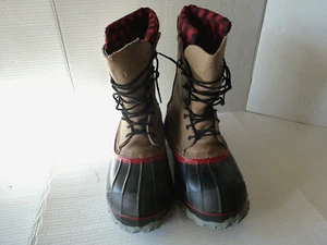 Red Wing Snow Boots Steel Toe Waterproof Wool Flannel Lined Insulated Men's 8 - Picture 1 of 24