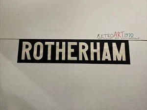 Yorkshire Nov14 Vintage Leinen Destination Bus Rollo 27" - Rotherham Ende - Bild 1 von 12