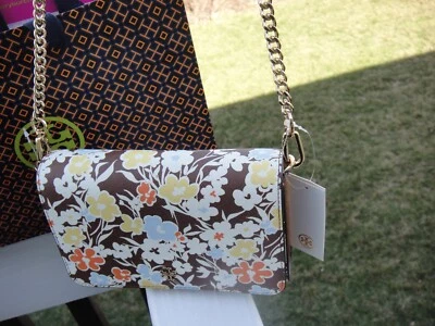NOVA Bolsa Transversal Tory Burch Emerson Corrente Estampada. RET $395.00.100% AUTÊNTICA - Imagem 1 de 4
