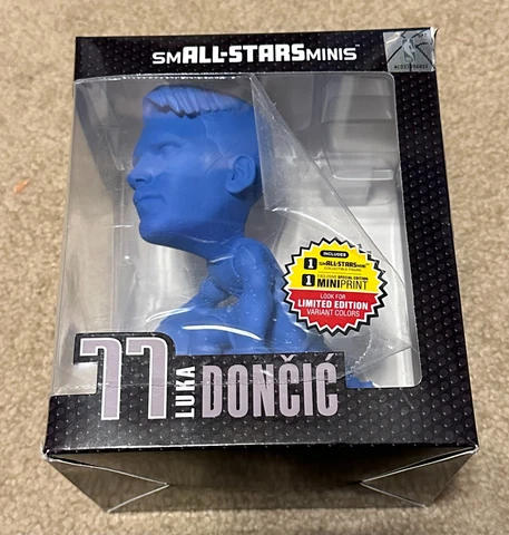 Luka Doncic Dallas Mavericks 6 inch NBA smALL-STARS Minis 77 Action Blue Limited Cover