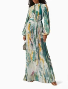 NWT ANDREA IYAMAH SADE SWIM COVER UP DRESS Green One Size - Picture 1 of 12