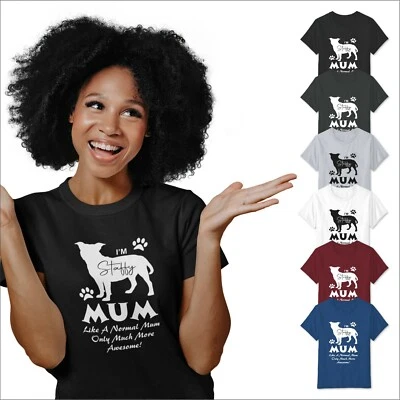 I'M A STAFFY MUM футболка животных любитель матери день смешной собаки Staffie женщин топы  - Изображение 1 из 2