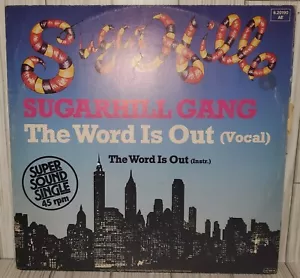 Sugar Hill Gang The Word Is Out Vinyl Record Super Sound Single 1983 - Imagen 1 de 5