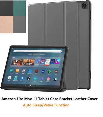 Smart Slim PU Leather Case  Cover for Amazon Fire Max 11 Tablet - Image 1 of 4