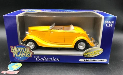 Motor Planet Ford Coupé 1934, automodello scala 1:24, vintage (1628) - Immagine 1 di 4