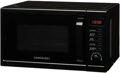 Cookology Microwave Oven 800W Digital 20L Freestanding 44cm - Black CFSDI20LBK - Image 1 of 4