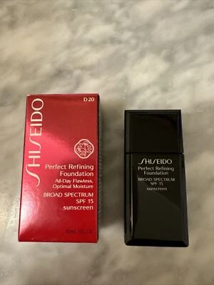 Shiseido Perfect Refining Foundation LSF 15 ~ D20 Rich Brown (med deep) 1 Oz. Neu in OVP - Bild 1 von 2