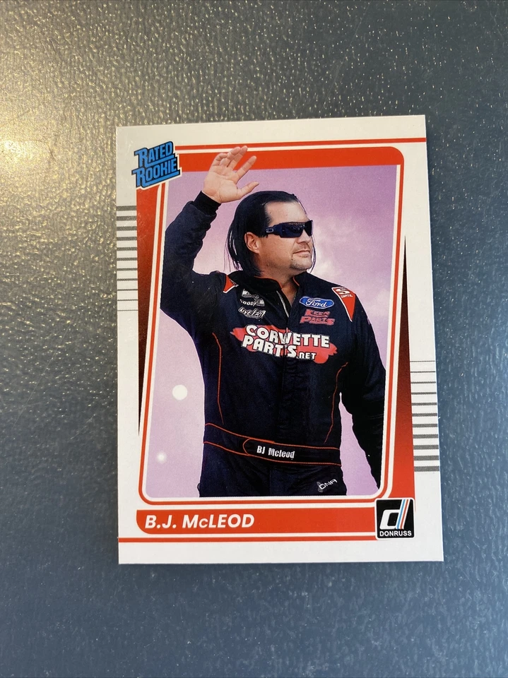 2022 Donruss Racing RATED ROOKIE Card BJ MCLEOD - Image 1 of 1