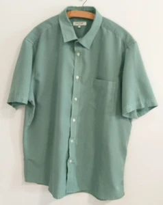 James Pringle Golf Mens Shirt Green Size Large L 46" Check Cotton Immaculate - Picture 1 of 14