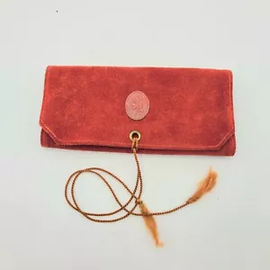 Rolf’s vintage suede leather travel bag, rust brown, timeless, packable, classic - Picture 1 of 10