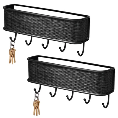 5 Ganchos Montaje en Pared Bolsa para Llaves Toallero Soporte para Perchero Abrigo Bata Sombrero Perchero Foto 1 de 4