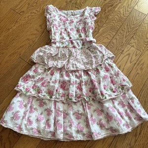 American Girl x Love Shack Fancy Floral Ruffle Dress Girls Size 4 - Picture 1 of 6
