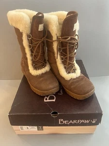 Bearpaw Women’s Size 7 Altai 625 Hickory Brown Winter Boots Nice! - Picture 1 of 14