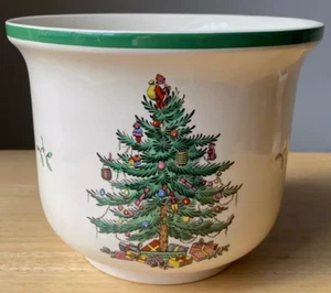 Spode Christmas Tree Cachepot 5 3/8" - Picture 1 of 3