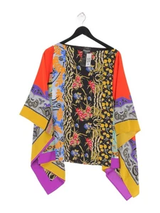 ETRO Women's Top Multi Floral 100% Silk Long Sleeve Round Neck Tunic - Picture 1 of 6