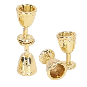 Hot 1:12 casa delle bambole miniatura tazza vino set 4 pezzi calice decorazione cucina - Foto 1 di 22
