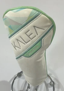 TaylorMade Kalea Driver Fairway 3&5 Wood Set White/Neon Green/Pink Headcover - Picture 1 of 18