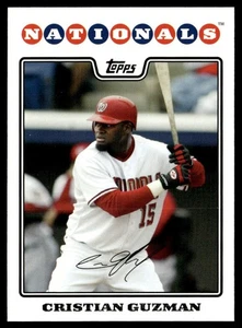 2008 Topps Cristian Guzman Washington Nationals #17 - Picture 1 of 2
