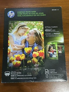 HP 50 Sheets Photo Glossy Paper 8.5 x 11 in New inkjet compatible - Picture 1 of 13