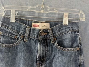 Levi's Boys 550 Size 12 Slim Relaxed Fit Medium Wash Blue Jeans 24X26.5 - Picture 1 of 6