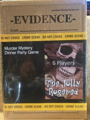 THE JOLLY ROGERED -MURDER MYSTERY DINNER PARTY GAME 6 PLAYERS RED HERRING GAMES - Image 1 of 4