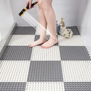 816 pcs Non Slip PP Mats Grey for Drainage in For Garage and Garden Areas - Picture 1 of 26