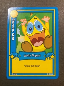 Wacky Zingoz - Character, Game - Webkinz - Collectors Card - B1-28/80 Nice! - Picture 1 of 2