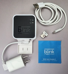 Blink White Sync Module 2 With Wall Plate + 64GB Memory - BSM00401U - TESTED - Picture 1 of 7