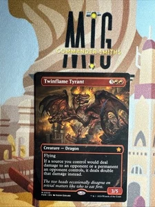 Twinflame Tyrant 🔥 Borderless NonFOIL 🔥 MTG NM Near Mint Foundations (333) - Picture 1 of 2