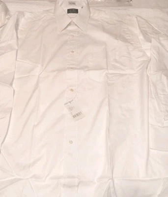 NIP Vintage 16-35 LG WHITE SHIRT GITMAN BROS Men Button Up Oxford COLLAR STAYS - Image 1 of 4
