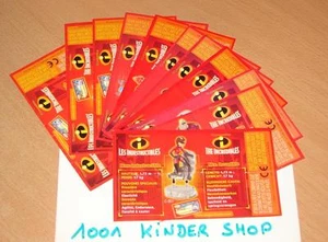 KINDER C-301 TO C-311 THE INCREDIBLES - BPZ SET BE BNL BELGIUM - Photo 1/1