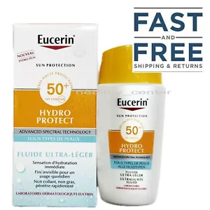 Eucerin Sun Hydro Protect Ultra Light Fluid SPF50+ 50ml NIB - Picture 1 of 4