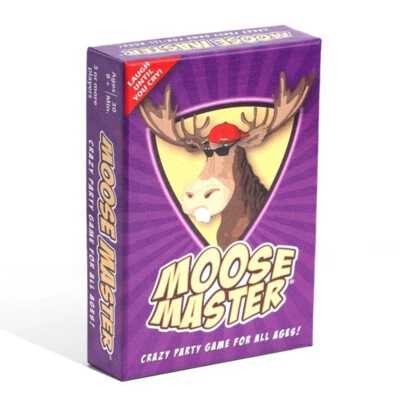 Moose Master Juego de Cartas, Crazy Party Game para Todas las Edades, 3-10 Jugadores, Juego de Mesa