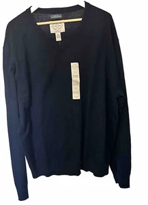 St John’s Bay Men's XXL Soft Crewneck Pullover Blue Sweater Recycled Polyester - Picture 1 of 7