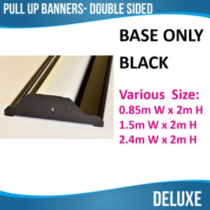Single Sided BLACK Luxury Pull Up Banners Retractable Banners Roll Up Banners - Picture 1 of 5