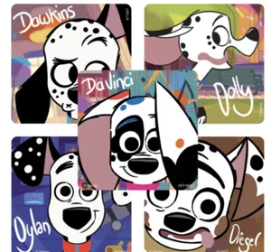 25 Disney 101 Dalmatian Street Dogs Stickers Party Favors Teacher Supply Reward - Picture 1 of 1
